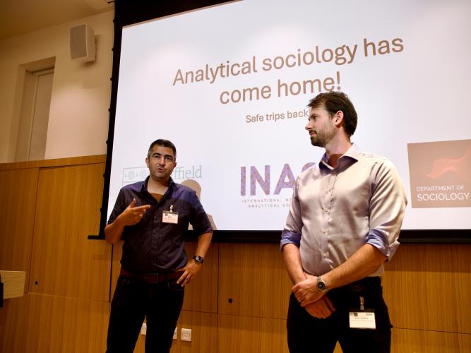 Image of Ozan Aksoy and Aron Szekely at the 2026 INAS Conference 