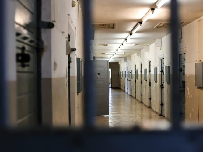 Image of the interior of a prison