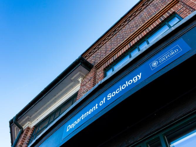 Image of the Department of Sociology sign