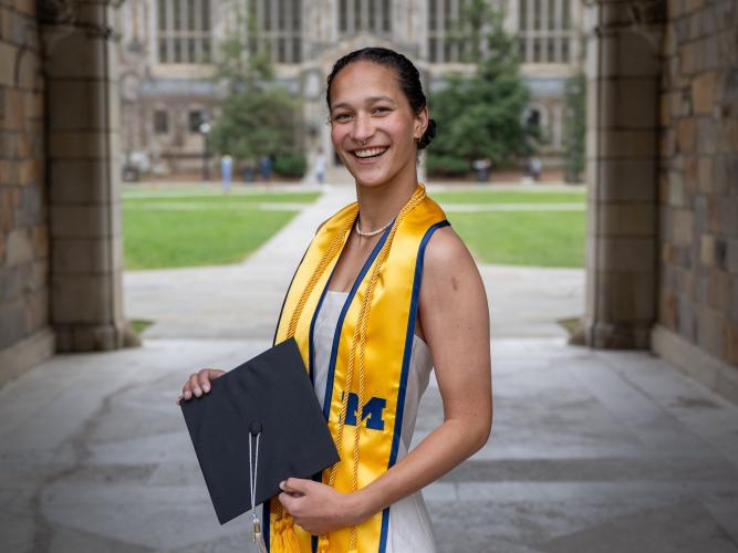 Image of J Betts at undergraduate graduation 