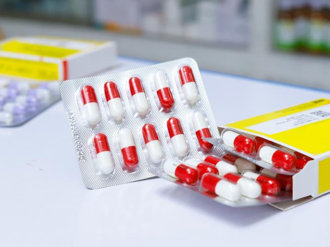 Image of medication on a table