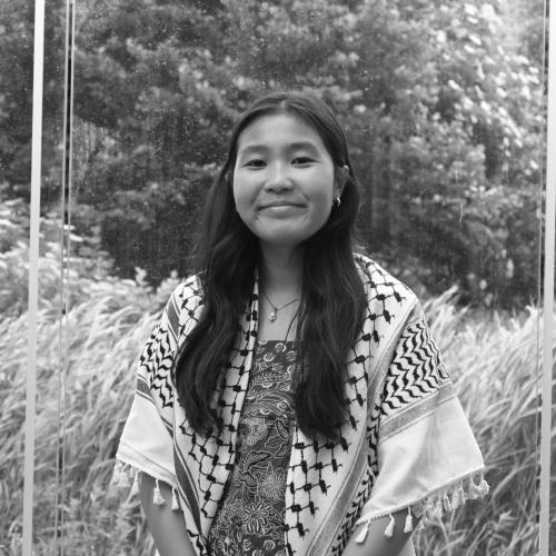 Black and white image of Natalie Tai