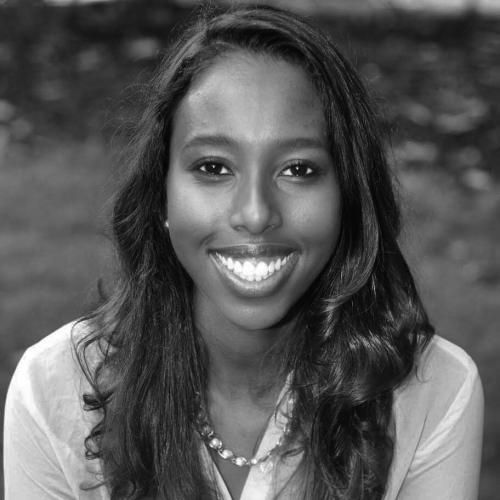 Black & white image of Aasli Abdi Nur
