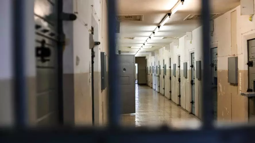 Image of the interior of a prison