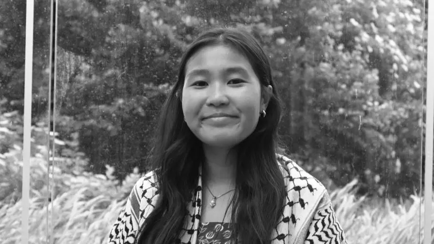 Black and white image of Natalie Tai