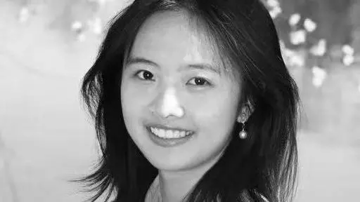 Black and white image of Yushan Tang