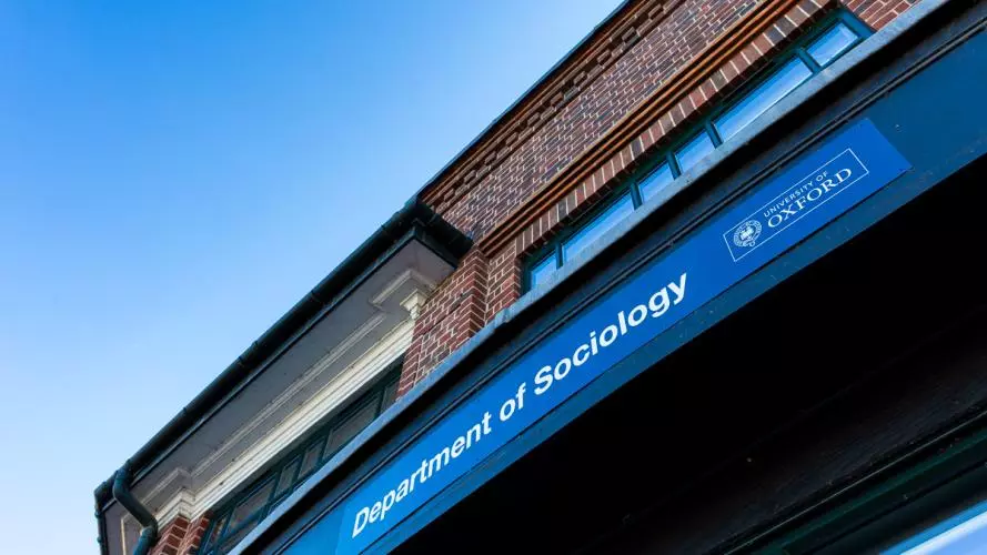 Image of the Department of Sociology sign