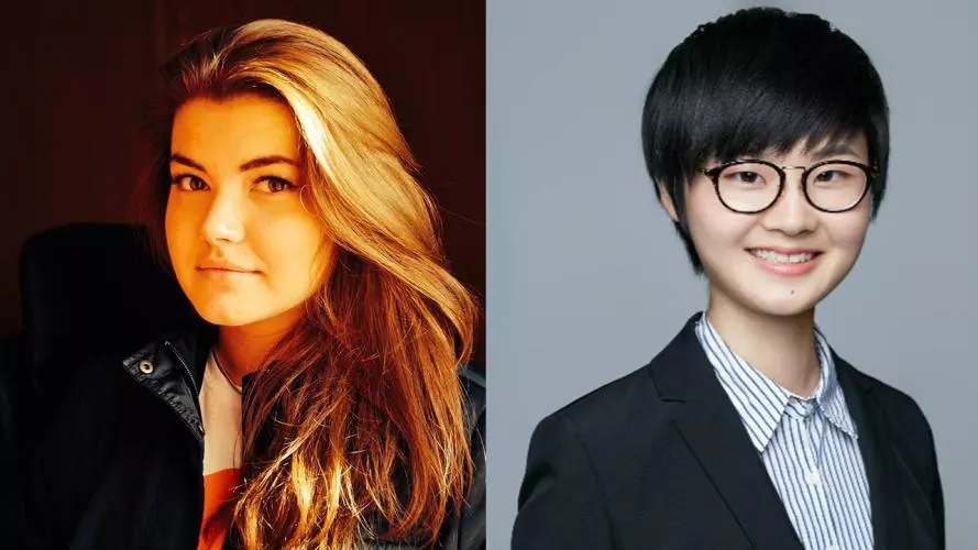 Portraits of Evelina Akimova and Iris Po Yee Lo