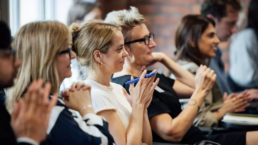 Image of audience from industry collaboration workshop