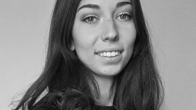 Black & white image of Clara Rondani