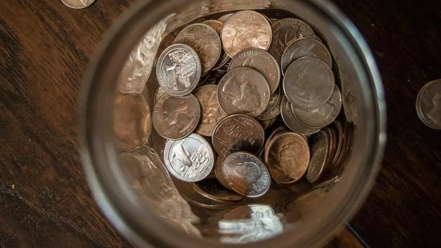 Jar of coins