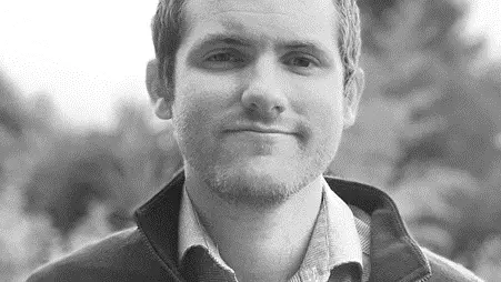 Black & white image of Casey Breen