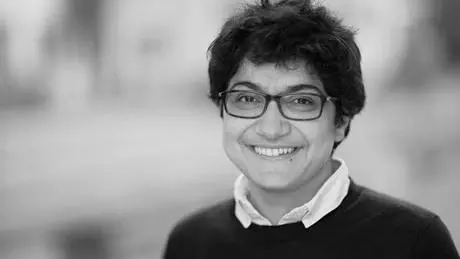 Black & white image of Ridhi Kashyap