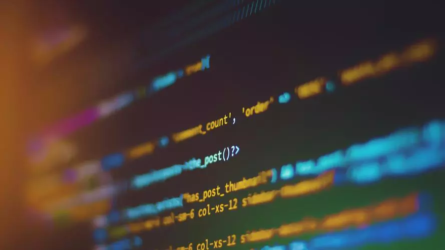 Image of code on a computer screen