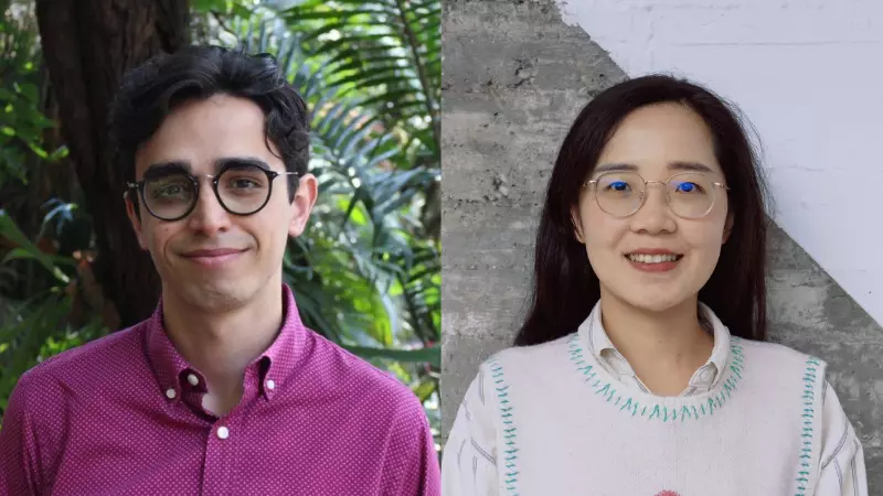 Images of Gabriel Funari and Xinyi Zhao 