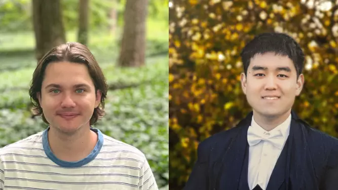 Images of Simon Cooper and Yifan Lu