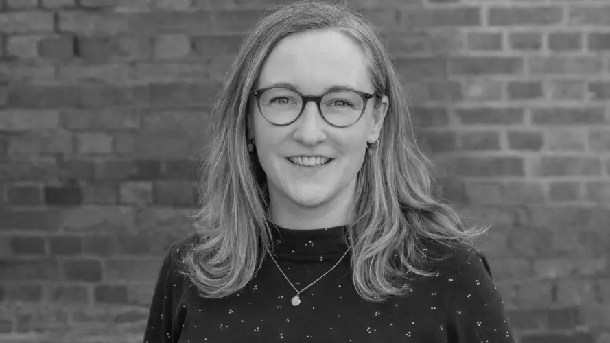 Black and white image of Laura O'Mahony