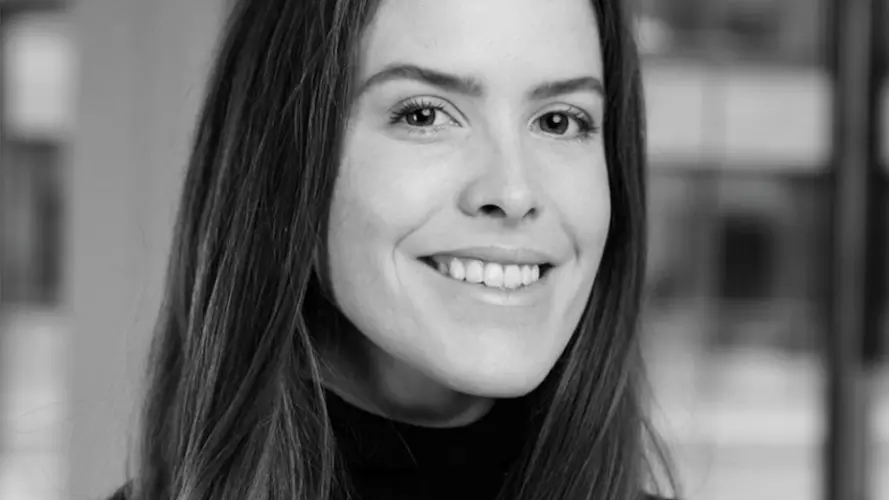 Black and white image of Lynn Schneider