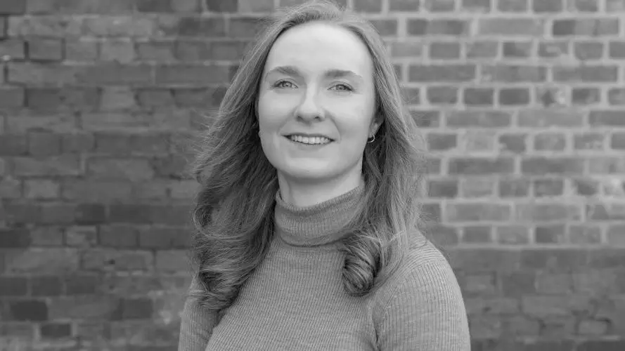 Black and white image of Natalie