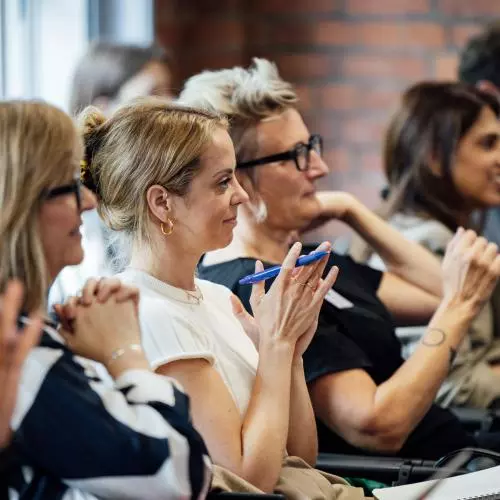 Image of audience from industry collaboration workshop