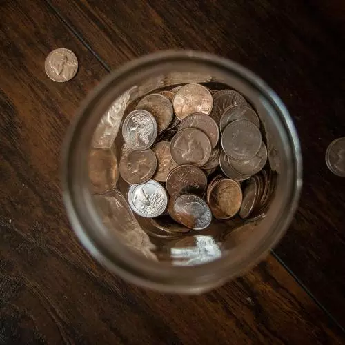 Jar of coins