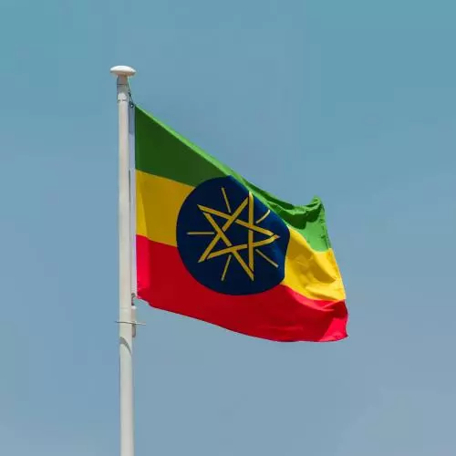 Image of the Ethiopian flag