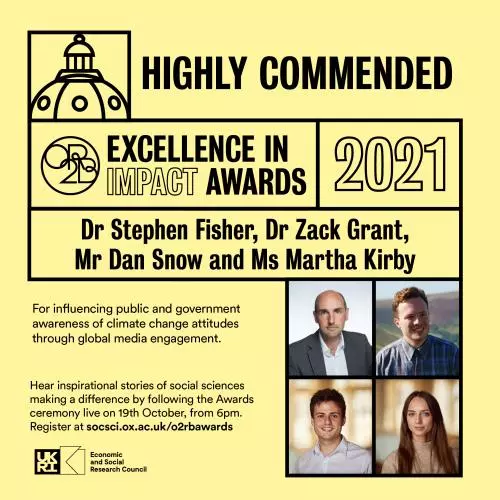 stephen fisher excellence in impact awards commendation