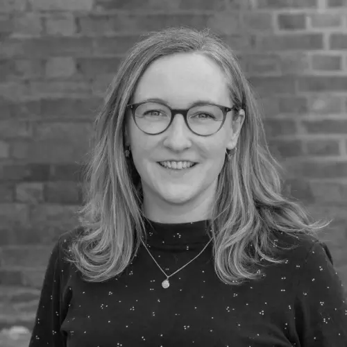 Black and white image of Laura O'Mahony