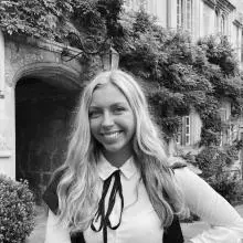 Black & white image of Helen Kosc