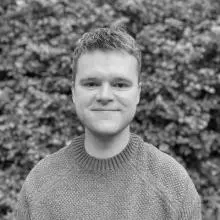 Black and white image of Morten Thomsen 