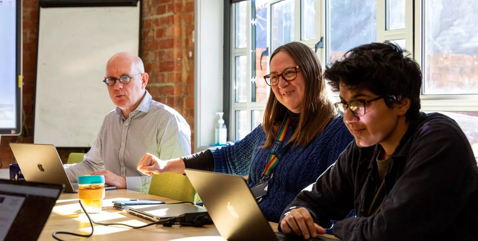 Image of faculty in a committee meeting at the Department 