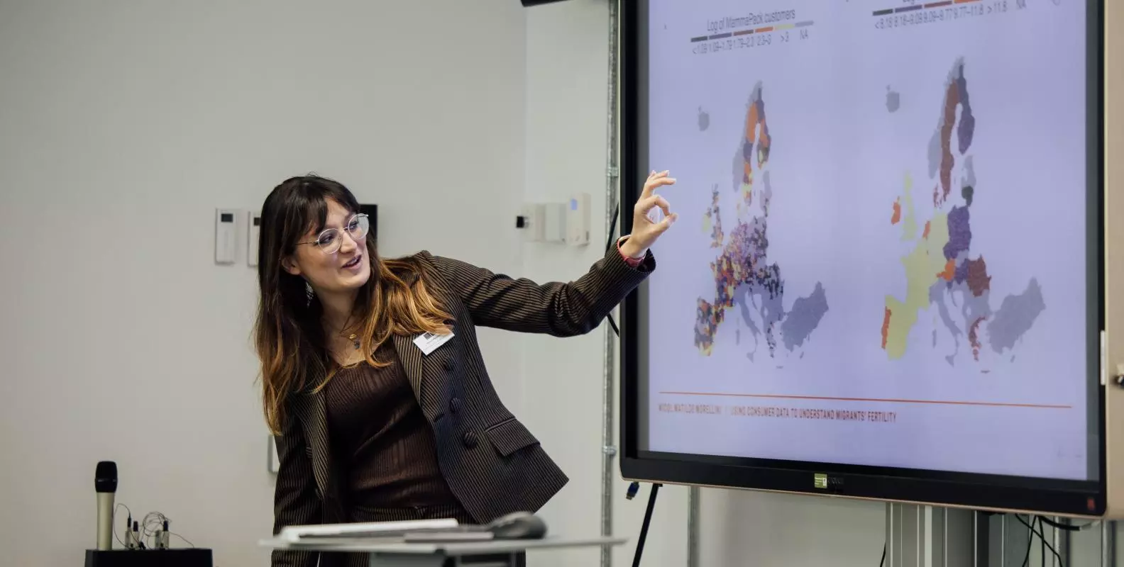 Image of speaker from industry collaboration workshop