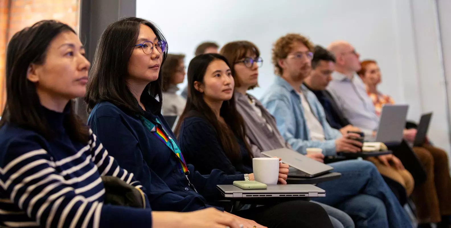 Image of people listening to a seminar in the Department of Sociology